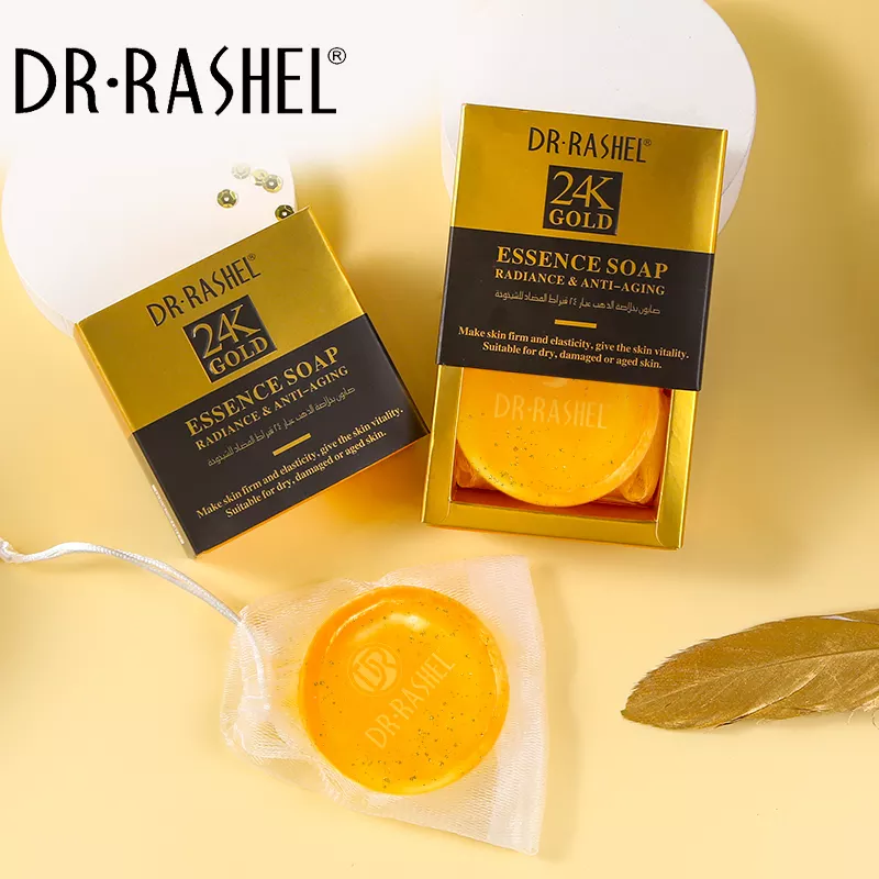 صابون طلا 24kدکتر راشل اورجینال 100گرم DR.RASHEL 24K GOLD RADINANCE  ANTI-AGING SOAP