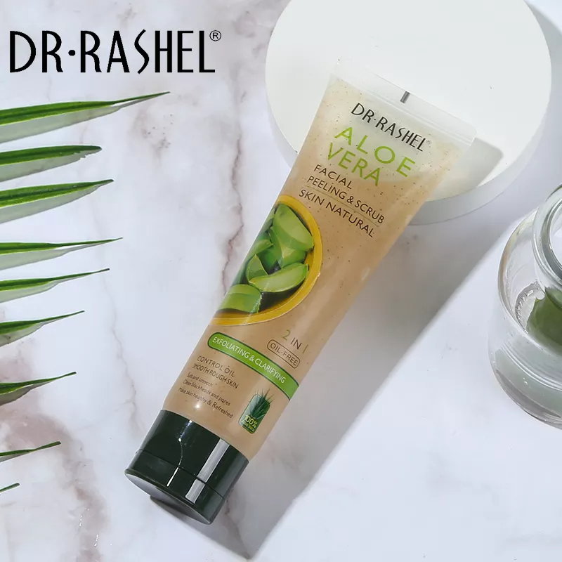 اسکراب و پیلینگ صورت آلوورا دکتر راشل اورجینال 100گرم DR.RASHEL Aloe Vera Facial Peeling - Scrub
