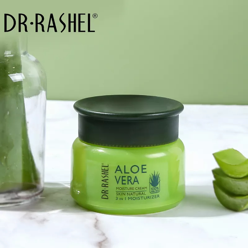 ژل کرم صورت آلوورا دکترراشل اورجینال آبرسان قوی 50گرم DR.RASHEL AloeVera Moisturizing Face Gel Cream