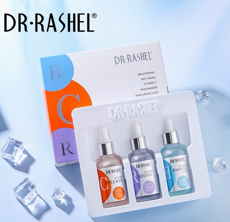 پک سرم صورت 3 عددی دکترراشل اورجینال 90میل DR.RASHEL Complete Facial Serum Set 3 Pack