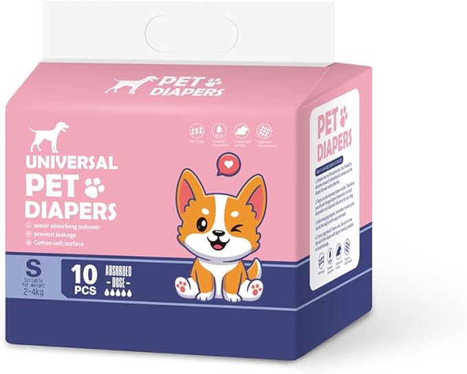 پوشک بهداشتی سگ و گربه ماده یونیورسال پت Diapers سایز S