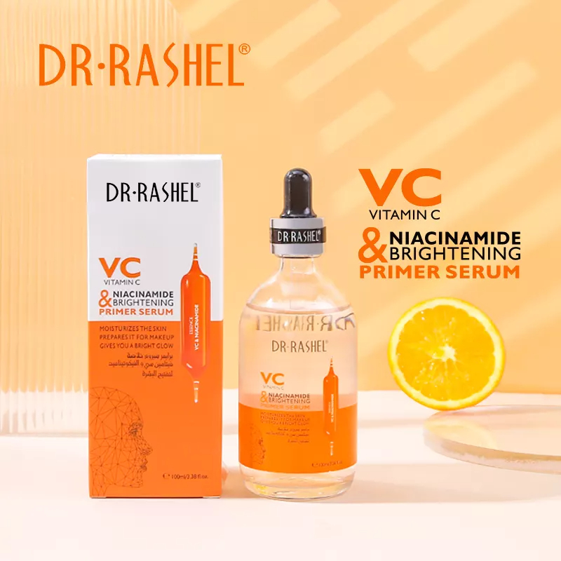 سرم پرایمر ویتامین سی و نیاسینامید دکتر راشل 100میل DR.RASHEL Vitamin C Niacinamide Primer Serum