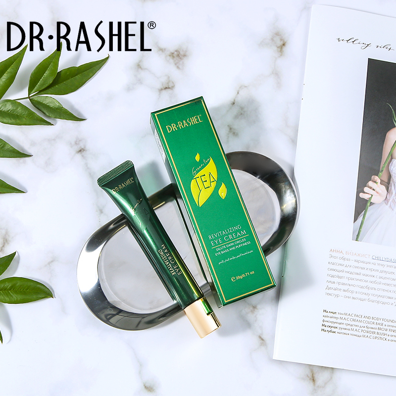 کرم دور چشم چای سبز دکتر راشل اورجینال 20گرم DR.RASHEL Green Tea Revitalizing Eye Cream