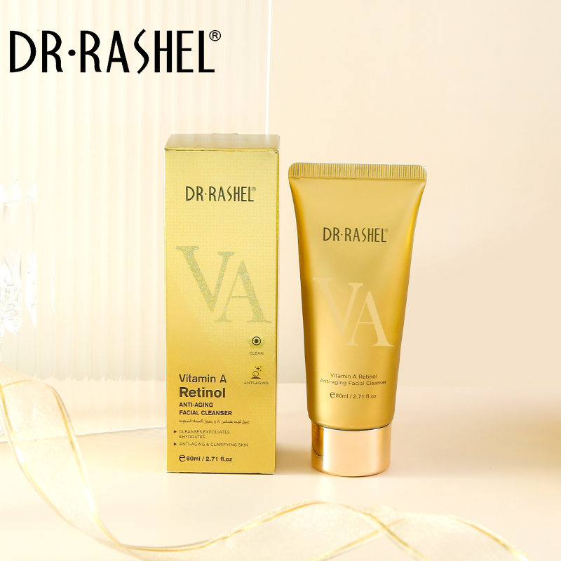 شوینده صورت رتینول دکتر راشل اورجینال ضد پیری و لیفتینگ 80گرم DR RASHEL Vitamin A Retinol Age-Defying / Rejuvenation Facial Cleanser