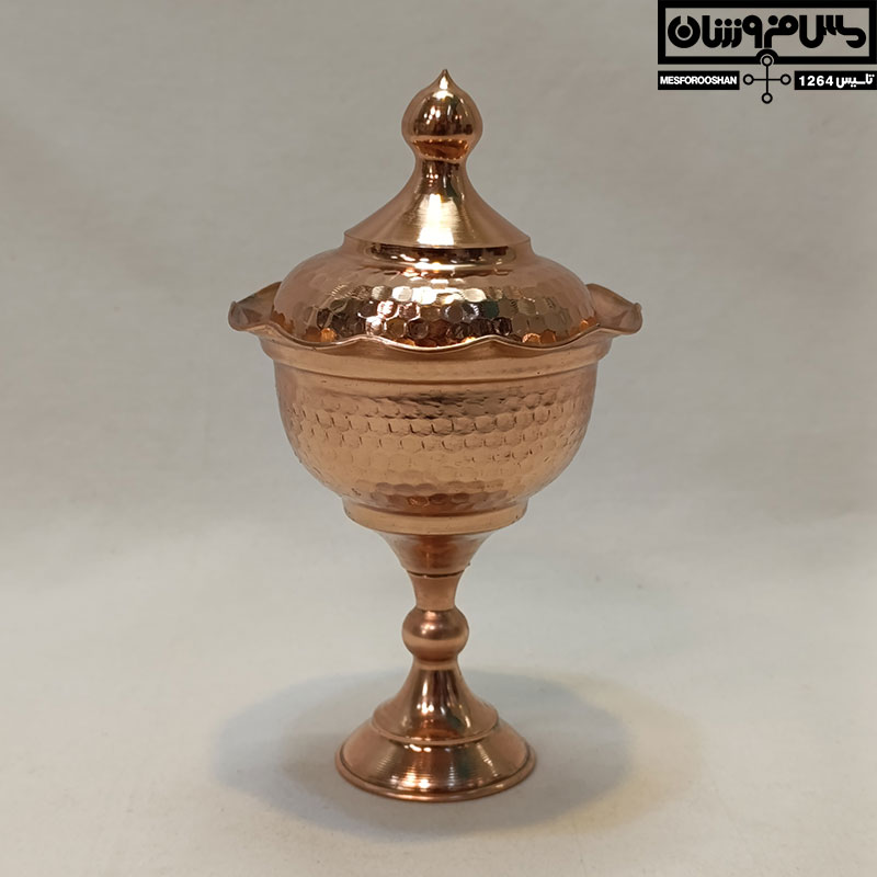 قندان مسی مدل مدلین