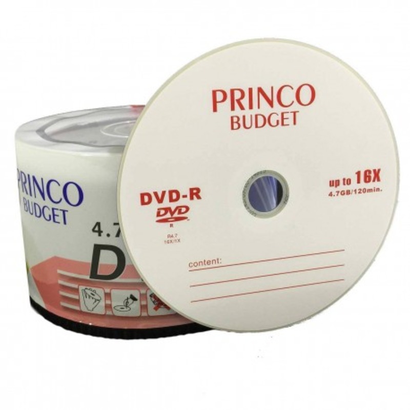 دی وی دی خام پرینکو پک 50 عددی ا PRINCO DVD-R - 50 Pack