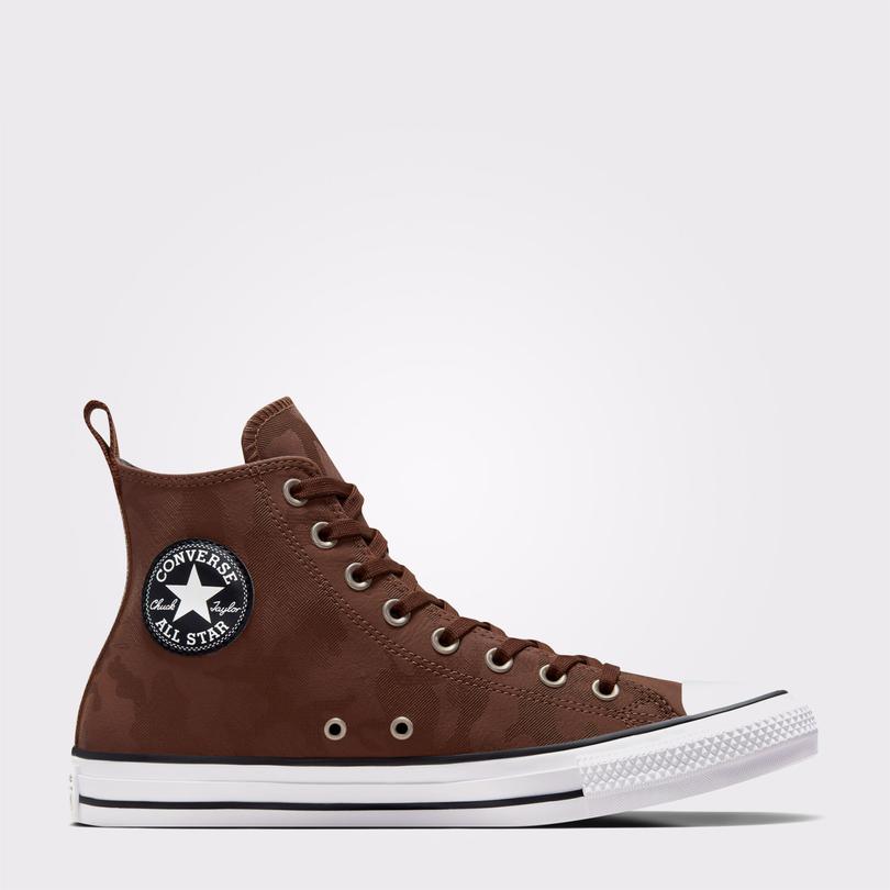 بوت کانورس آل‌استار Chuck Taylor All Star قهوه‌ای مردانه و زنانه چرم اورجینال
