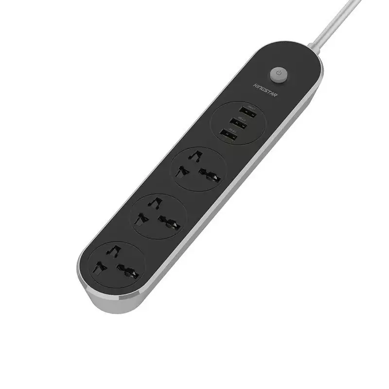 چند راهی برق و USB کینگ استار مدل KINGSTAR Power Socket KPS5115