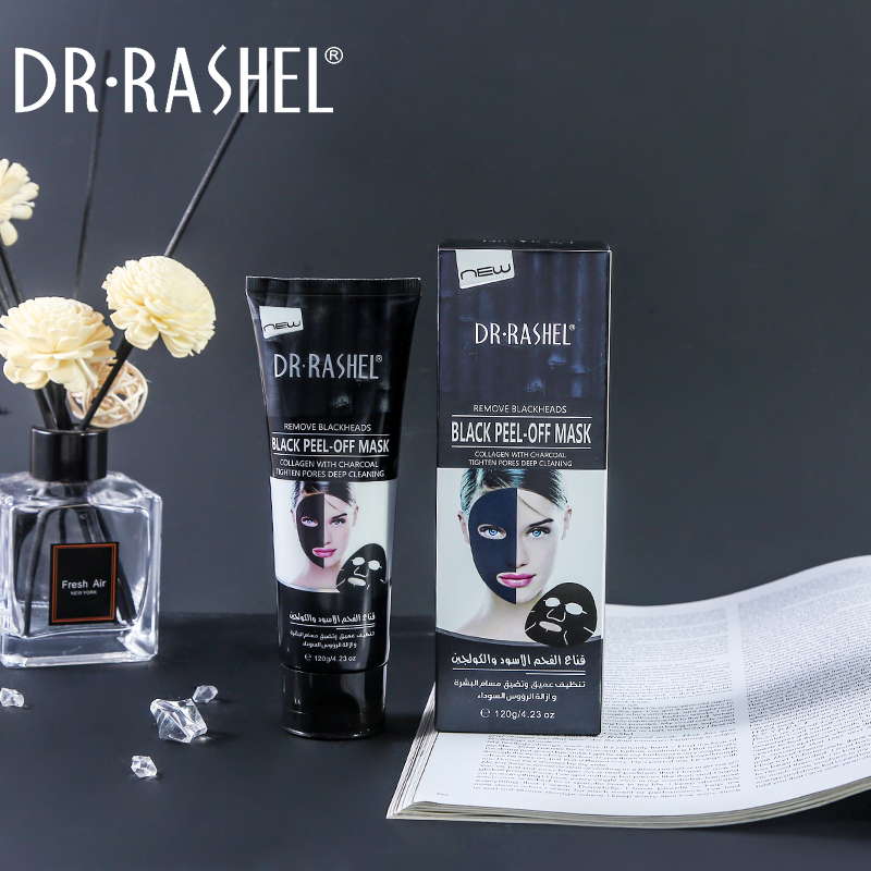 ماسک صورت پیل آف زغال دکتر راشل اورجینال 120گرم DR RASHEL Black Peel Off Mask