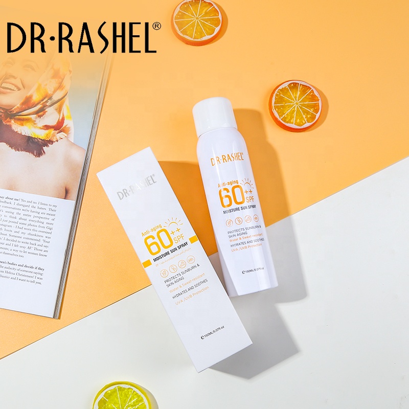 اسپری ضد آفتاب spf60 دکتر راشل اورجینال 150میل DR RASHEL Anti-aging and Moisture Sun Spray SPF++ 60