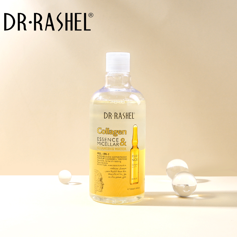 میسلار واتر کلاژن ضدچروک و جوانساز دکتر راشل حجم350میل DR.RASHEL COLLAGEN ESSENCE MICELLAR CLEANSING WATER