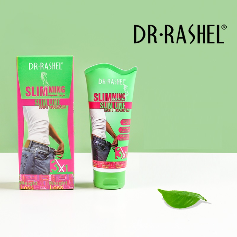 کرم لاغری چای سبز و جینسینگ دکتر راشل اورجینال رفع سلولیت  150گرم  DR.RASHEL SLIMMING HOT CREAM