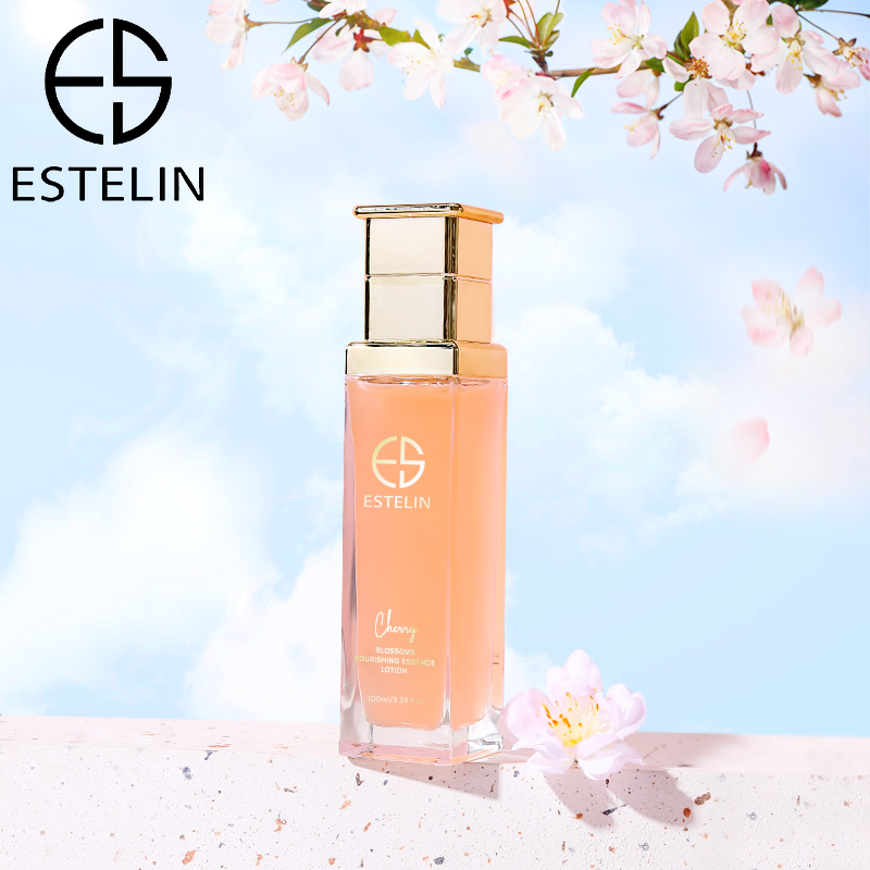 لوسیون صورت شکوفه گیلاس استلین اورجینال 100 میل  ESTELIN Cherry Blossoms Nourishing Essence Lotion