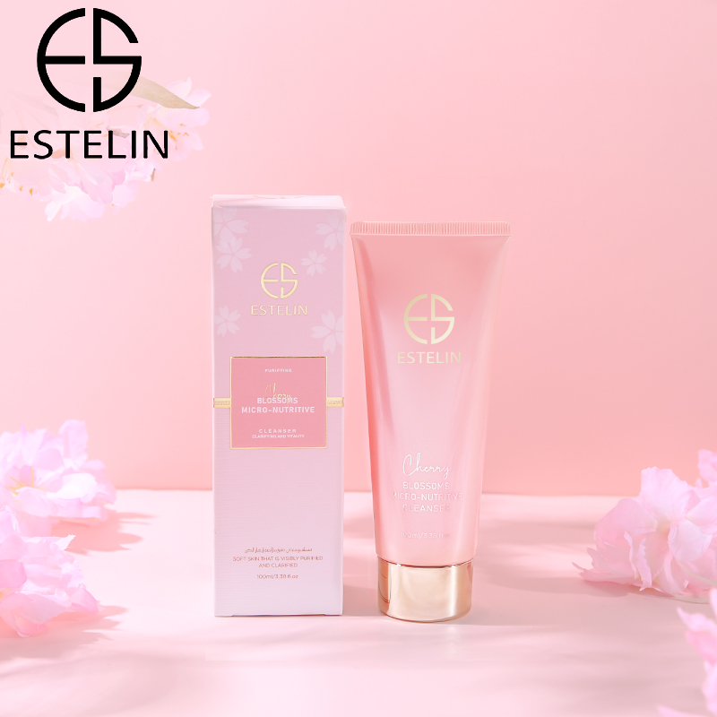 شوینده صورت شکوفه گیلاس استلین اورجینال 100 میل ESTELIN Cherry Blossoms Micro-nutritive Cleanser