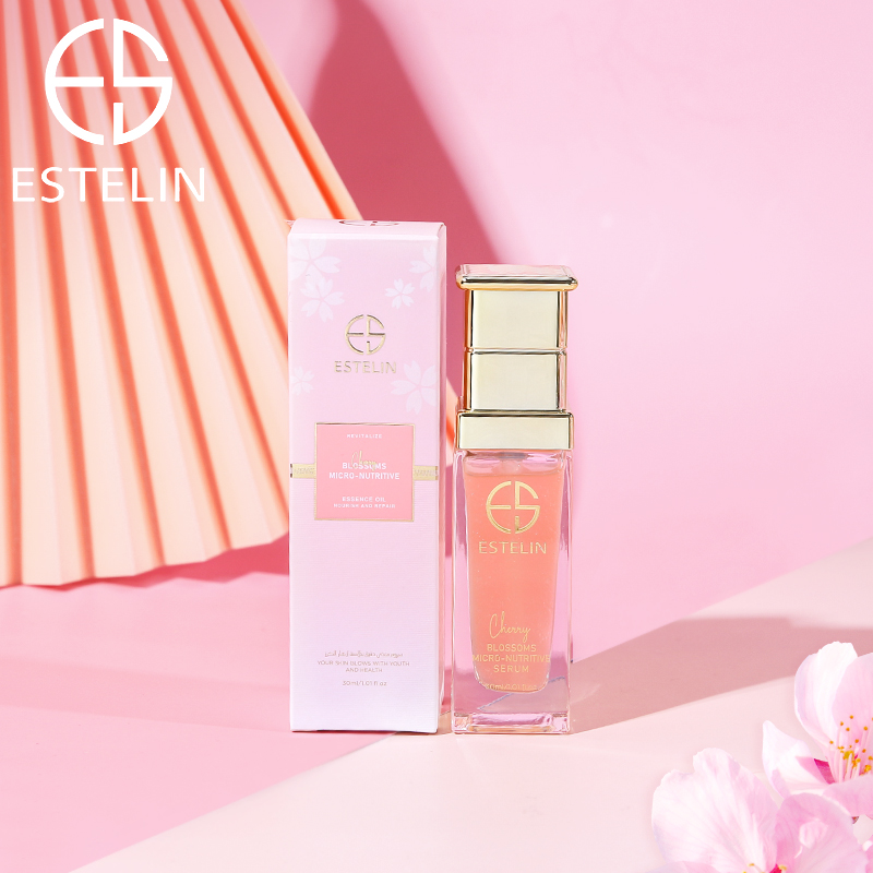 سرم صورت شکوفه گیلاس استلین اورجینال 30میل ESTELIN Cherry Blossoms Micro-nutritive Serum