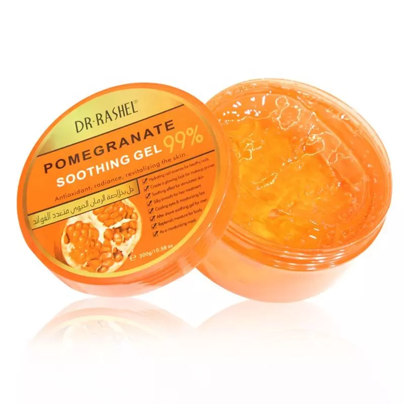 سوتینگ ژل انار دکتر راشل همه کاره و آبرسان 300گرم DR.RASHEL POMEGRANATE SOOTHING GEL