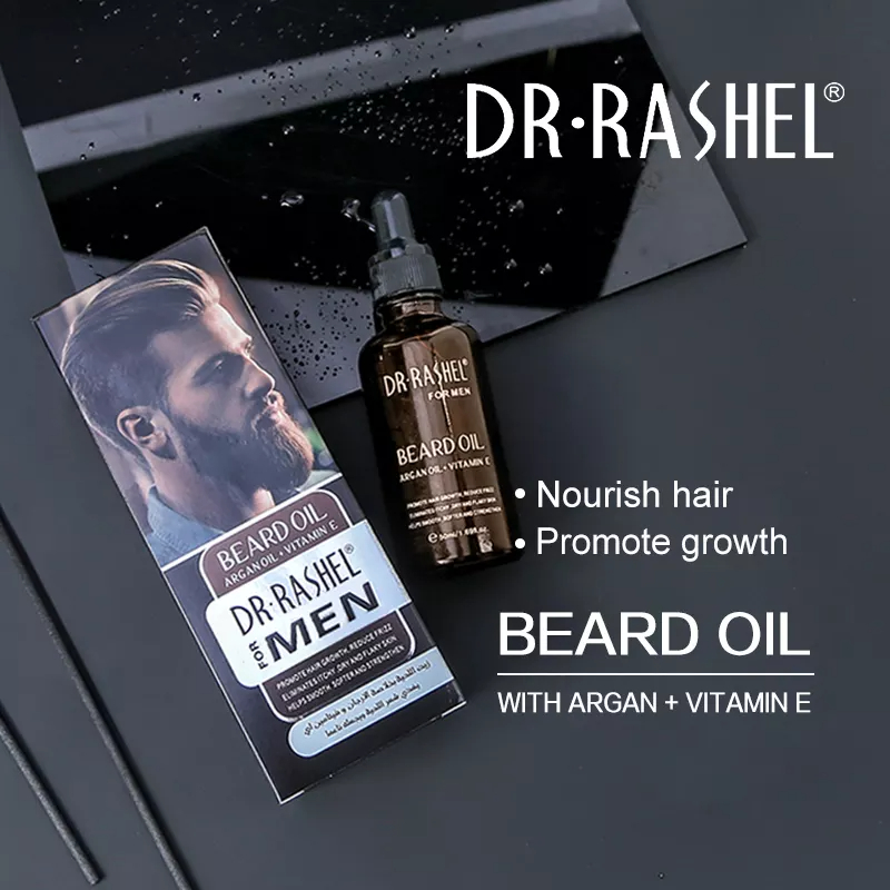 روغن ریش دکتر راشل اورجینال 50میل DR.RASHEL Argan Oil and Vitamin E Men Beard Oil