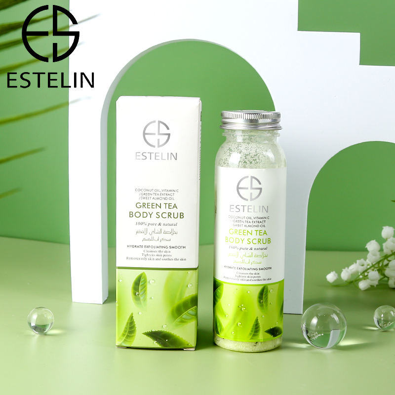 اسکراب بدن چای سبز استلین 200گرم ESTELIN Green Tea Body Scrub