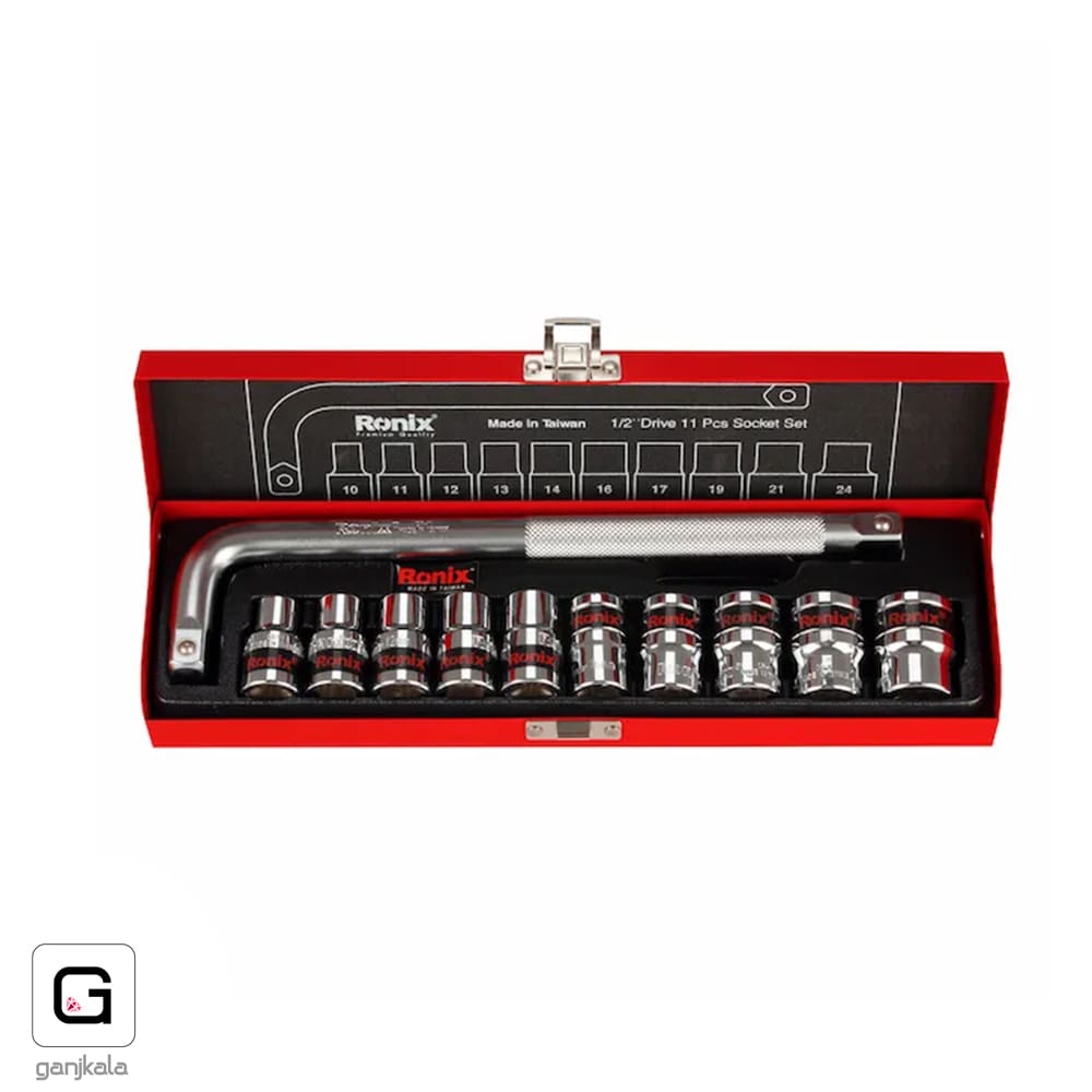 مجموعه بکس 11 عددی 1/2 اینچ  RH-2610