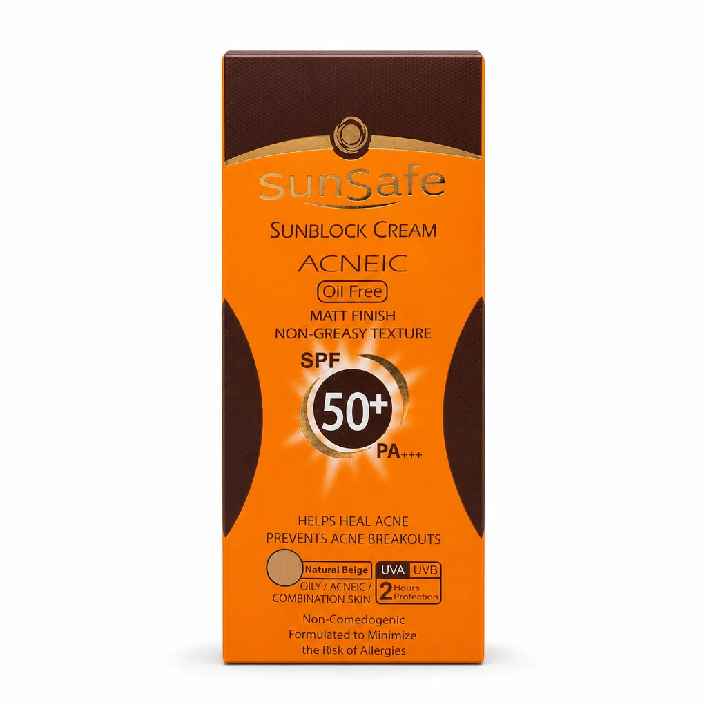 کرم ضد آفتاب فاقد چربی SPF 50 سان سیف