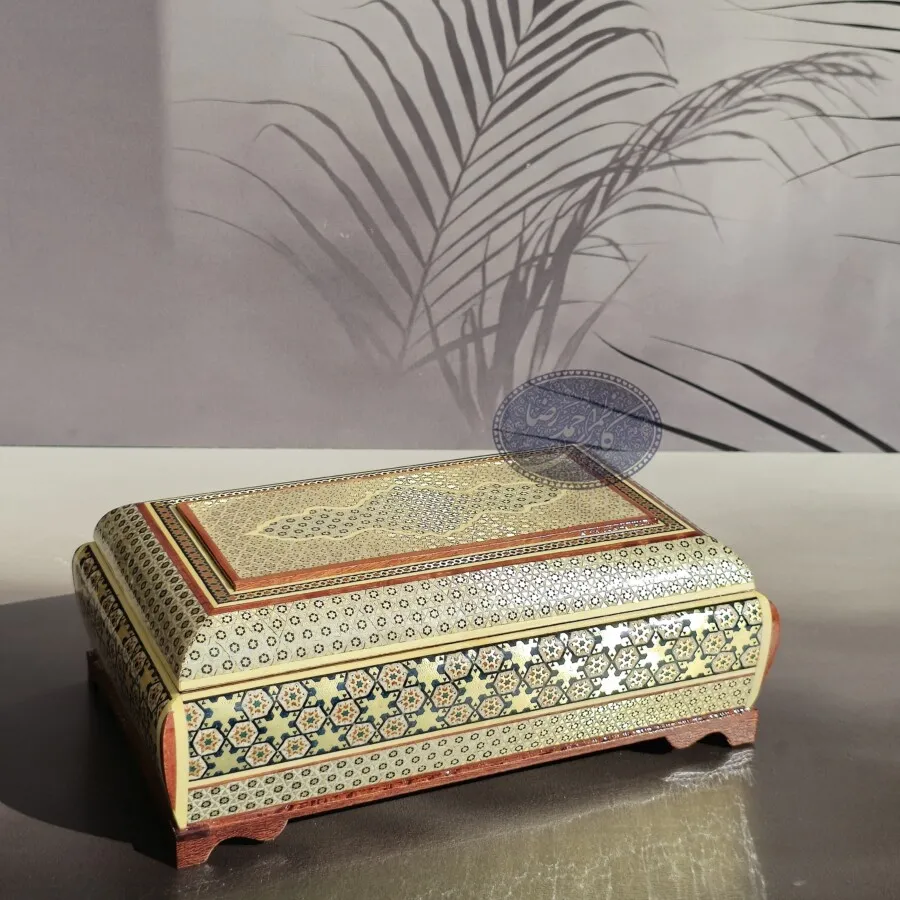 جعبه قاشق و چنگال خاتم آذرخش کاظمی