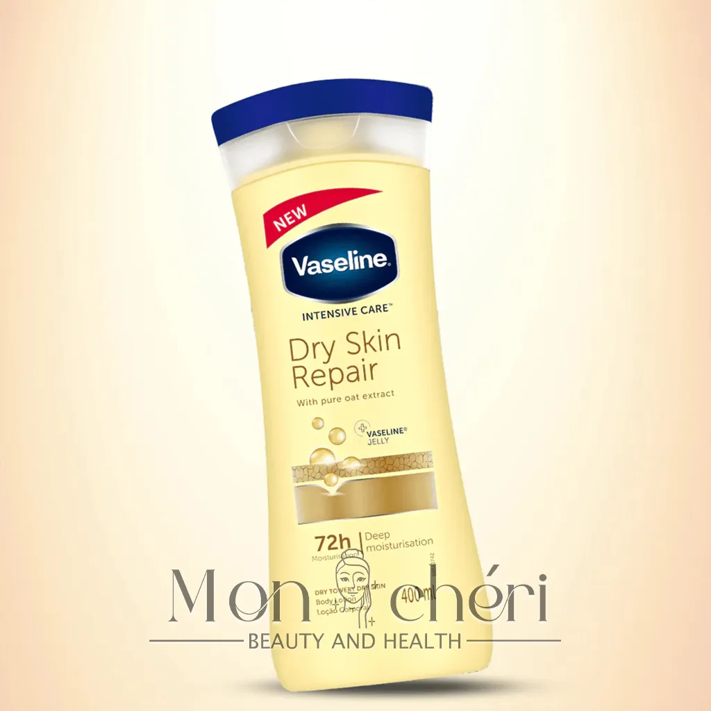 لوسیون بدن ترمیم و نرم کننده پوست وازلین Vasline Dry Skin Repair Body Lotion 400ml