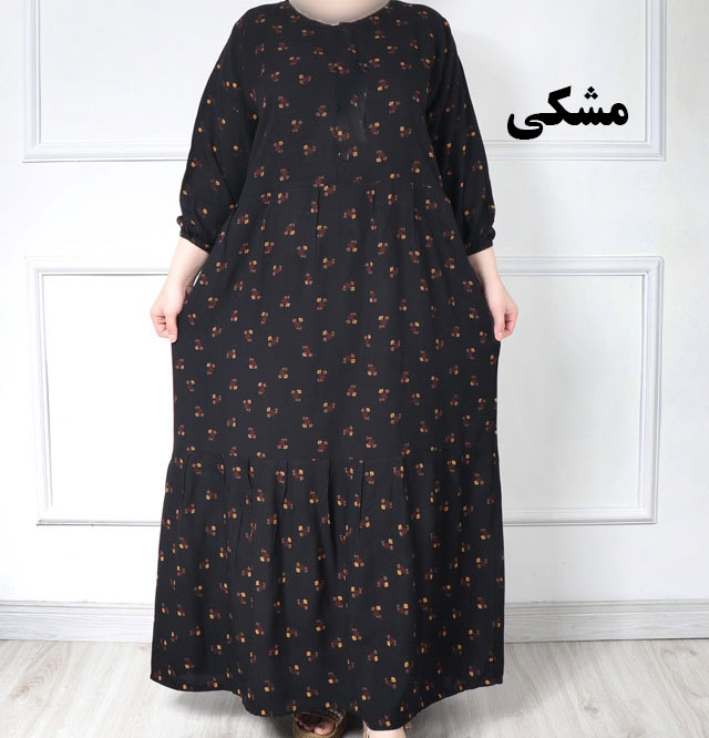 پیراهن ساحلی زنانه گلریز مدل آیدایی - مشکی