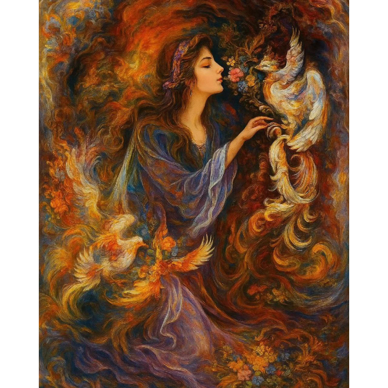 تابلو نقاشی الماسی بزرگسال کد 0114