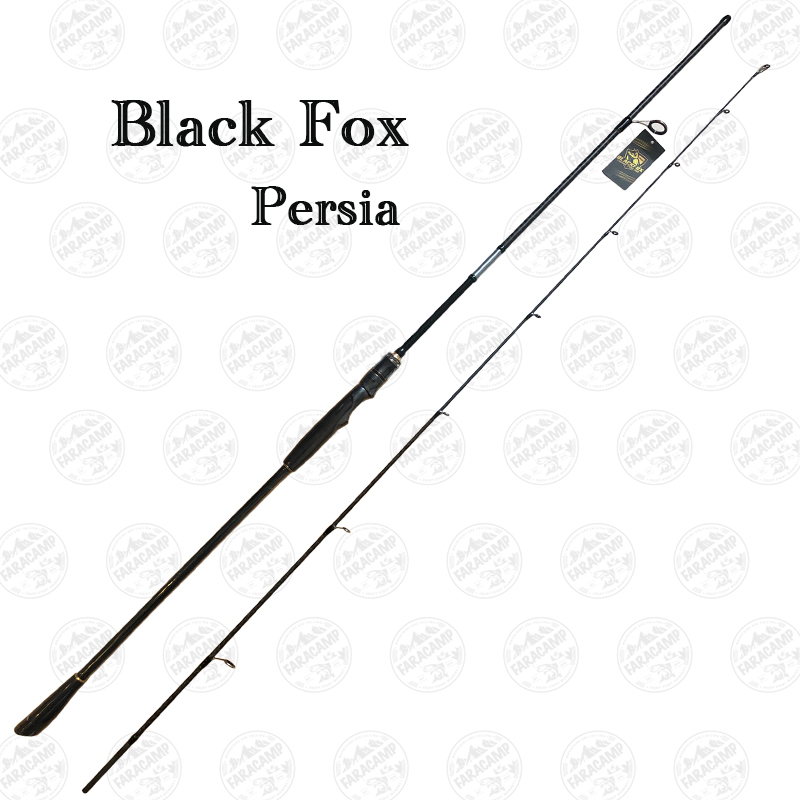 چوب ماهیگیری  فول کربن دو تکه اکشن ۳-۱۲ گرم ۲۷۰ سانتی متر BLACK FOX مدل پرشیا