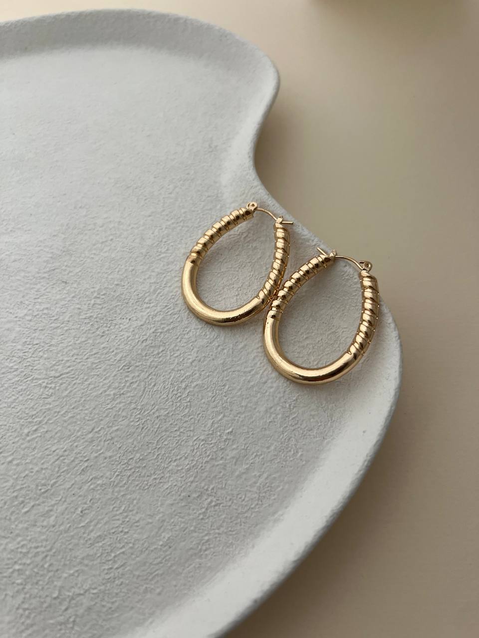 گوشواره طرح نیمه کروسان
