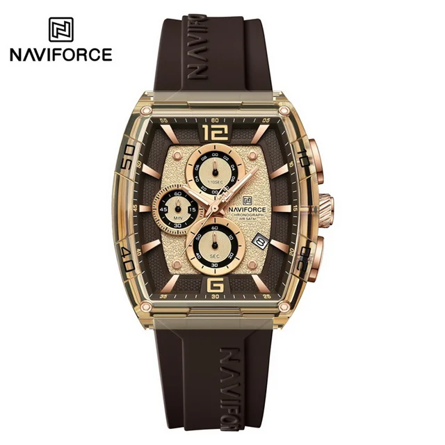 ساعت مچی مردانه اورجینال برند نیویفورس nf6101 rgyce naviforce
