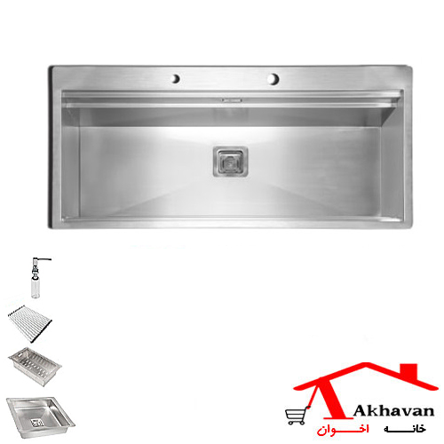 سینک ظرفشویی توکار کد 355 اخوان