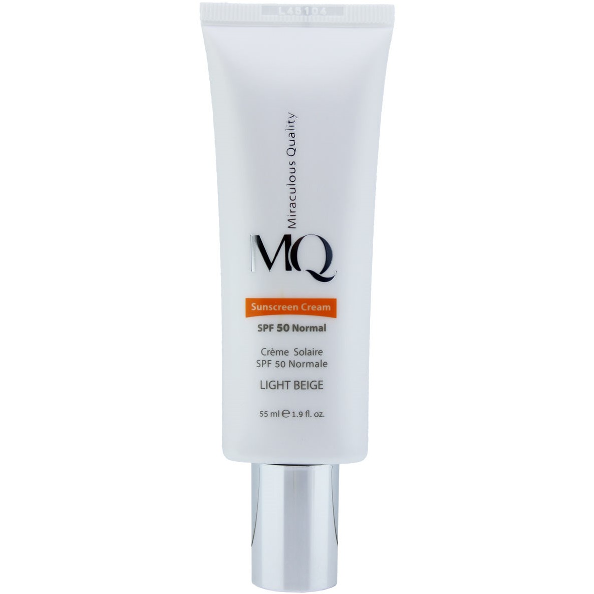 کرم ضد آفتاب نرمال SPF 50 بژ روشن ام کیو حجم 55 میلی لیتر