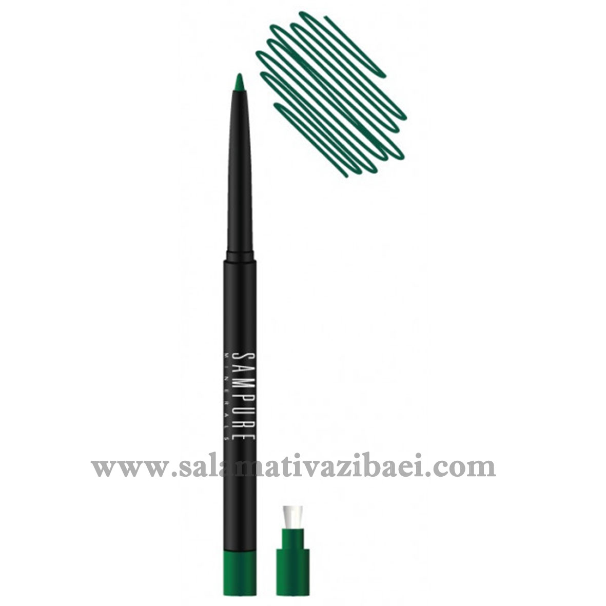 خط چشم پیچی مینرال ارگانیک سمپیور انگلستان-SAMPURE-EMERALD GEM RETRACTABLE EYELINER شماره 120