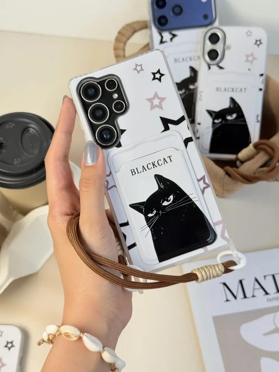 قاب Black Cat جاکارتی دار (کدC2266)