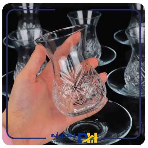 استکان تراشدار کمرباریک پاشاباغچه