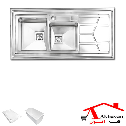 سینک ظرفشویی روکار کد 303S اخوان