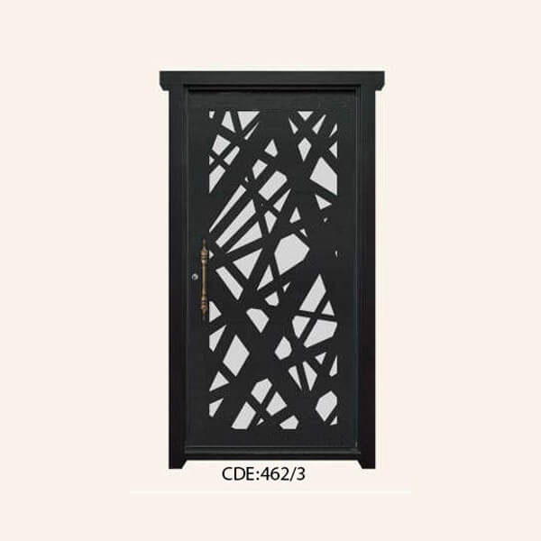 درب یک لنگه فلزی CNC طرح 462
