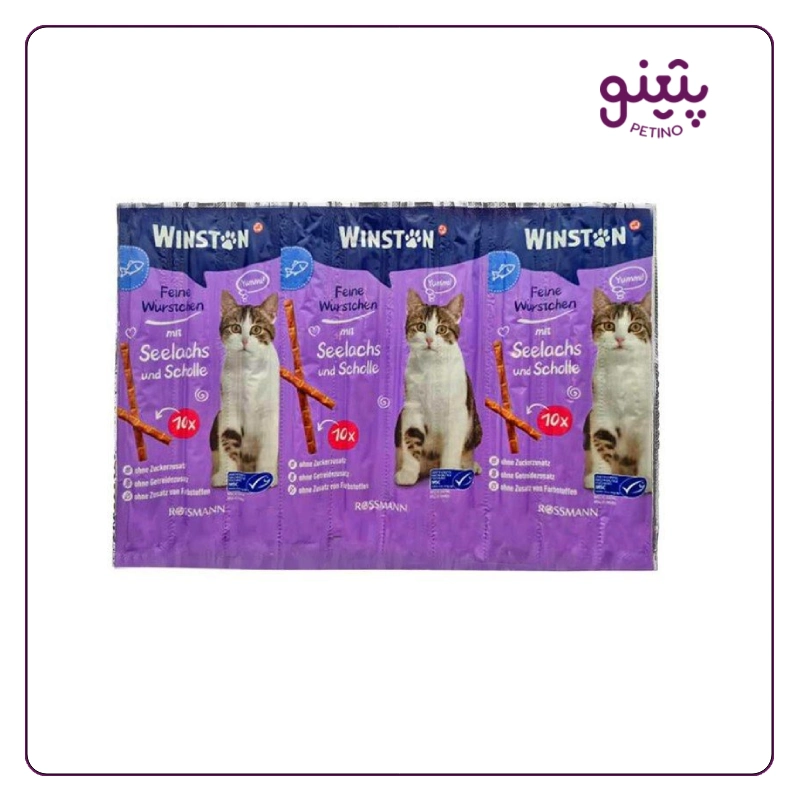 تشویقی مدادی گربه وینستون با طعم ماهی قزل آلا