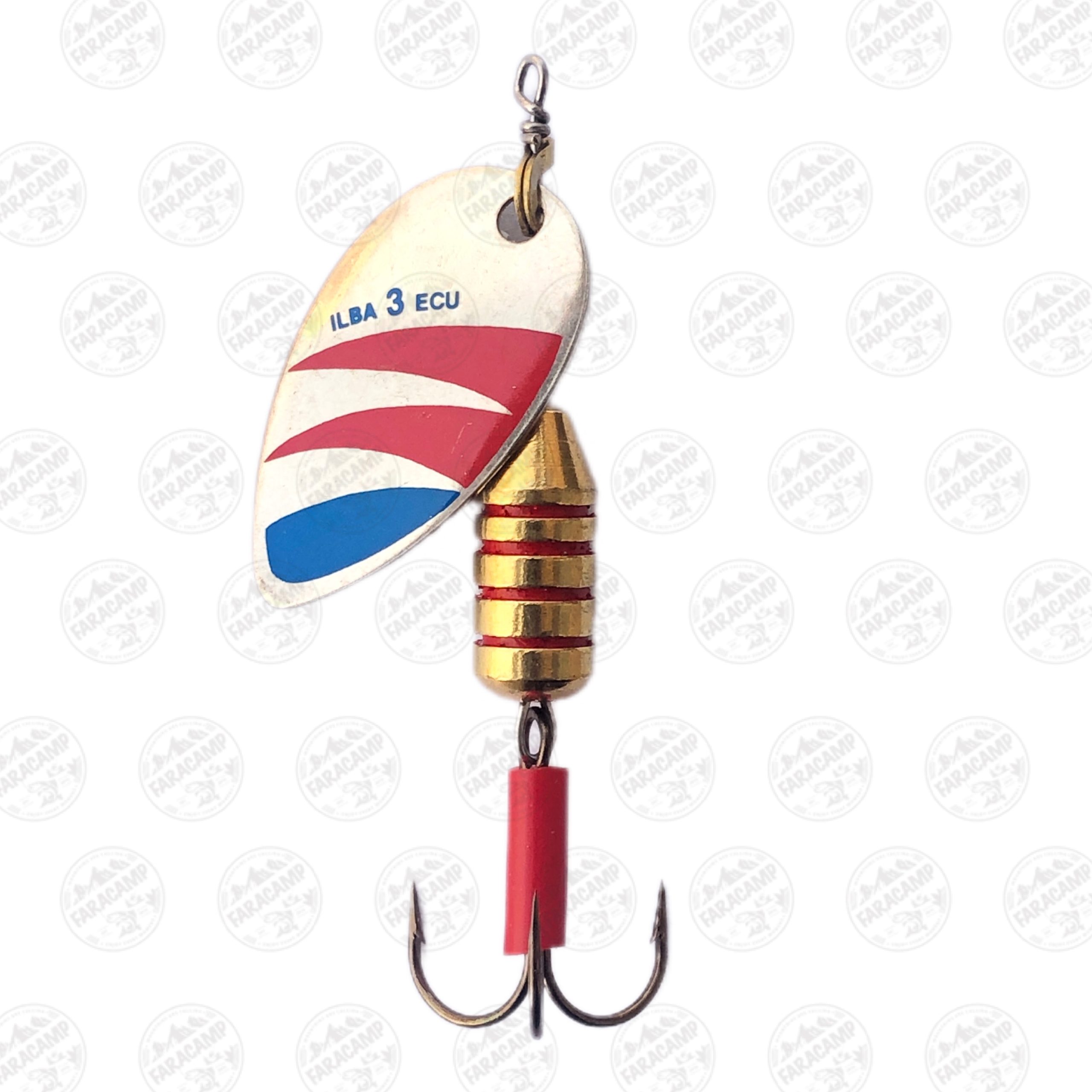 لانسه ماهیگیری سایز ۳ ایلبا  Silver - red blue ilba