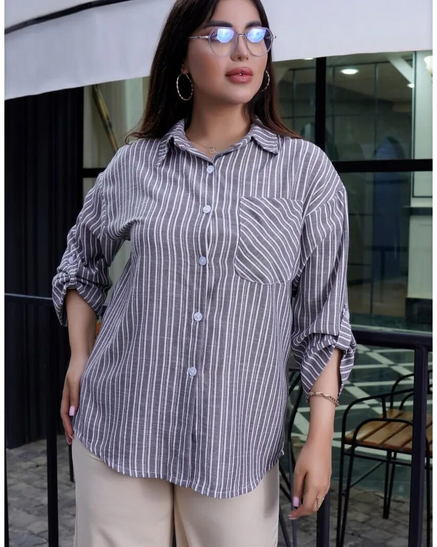 شومیز لنین زنانه راه راه