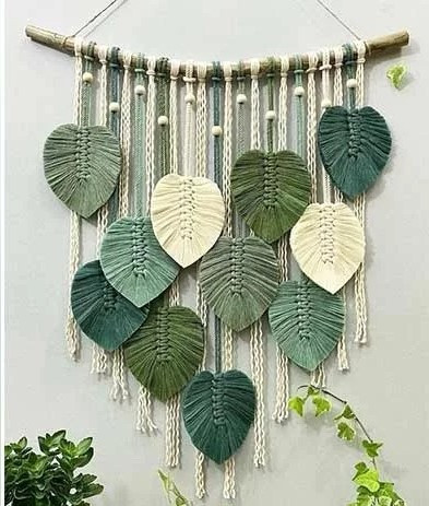 دیوارکوب مکرومه کد 354 برند گره چی و رنگ دلخواه