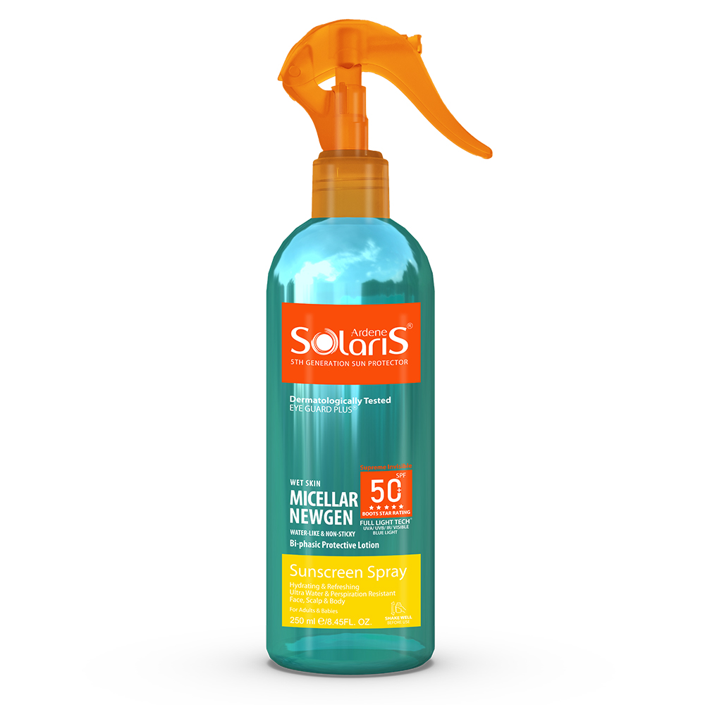 اسپری دو فاز ضد آفتاب نیوژن +spf50 آردن سولاریس حجم 250 میل