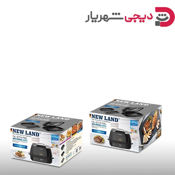 سرخ کن و گریل بدون روغن 8 لیتر نیولند NL-2747BL