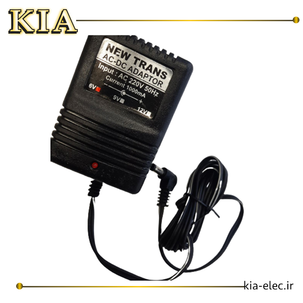 آداپتور دیواری 6v 1a ترانس
