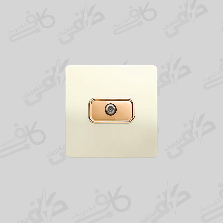 کلید و پریز آسیا | پریز آنتن sat ماهواره کریستال صدفی | انتن اسیا