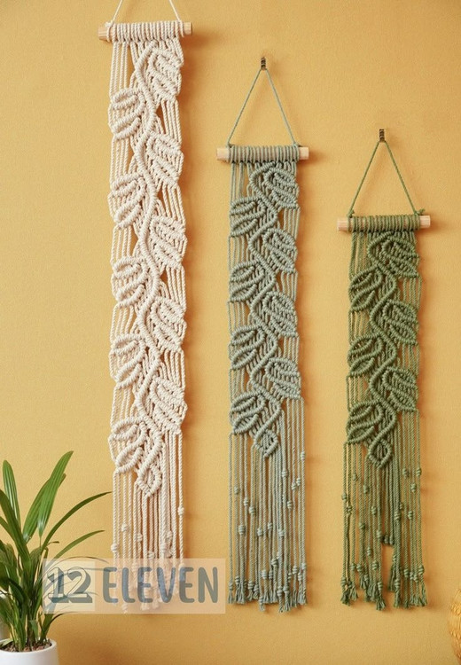 دیوارکوب مکرومه کد 390 برند گره چی و رنگ دلخواه