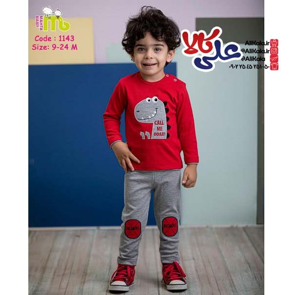 2 تکه طرح دایناسور مهتا بیبی کد 1143