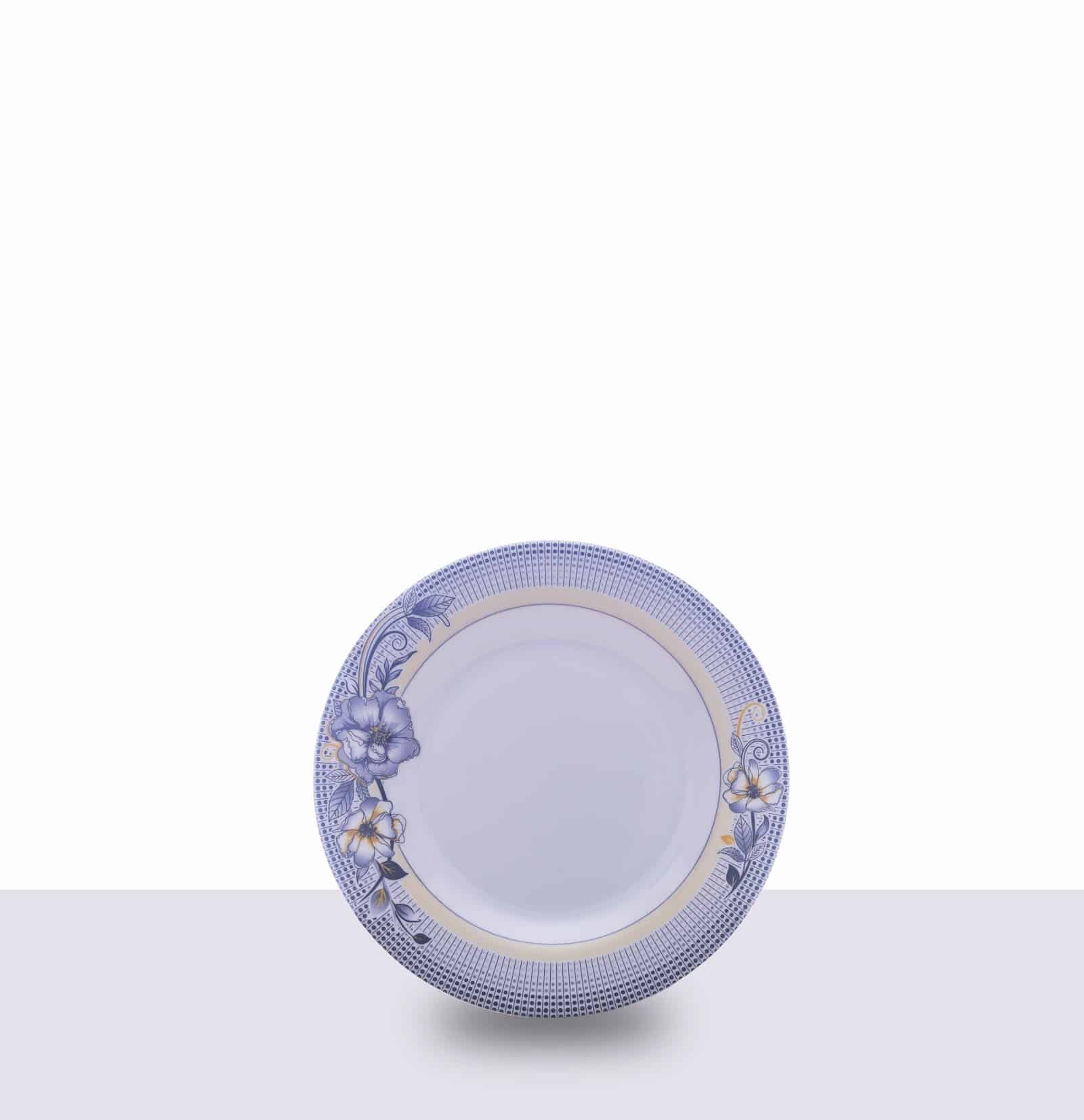 بشقاب میوه‌خوری گرد طرح حنا