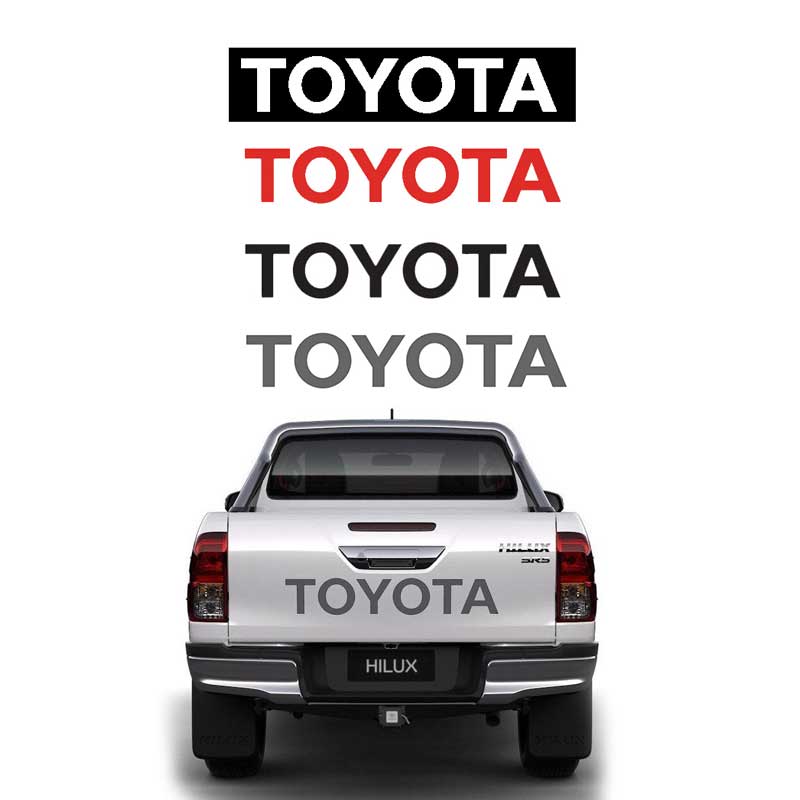 برچسب نوشته تویوتا درب عقب هایلوکس TOYOTA